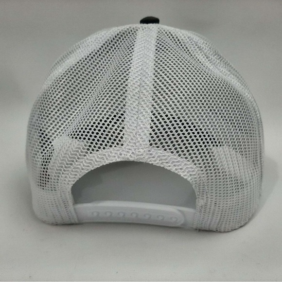 Trans Am Firebird Trucker Mesh Snapback Curved Bill Hat Cap Charcoal White - Picture 2 of 4